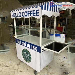 Thanh Lý Xe Cafe Take Away Xanh Trắng Tồn Kho Giá Tốt 5