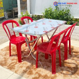 Thanh Lý Bộ Bàn Ăn Ghế Nhựa Bàn Inox Tồn Kho Giá Tốt 2 Thanh Lý Bộ Bàn Ăn Ghế Nhựa Bàn Inox Tồn Kho Giá Tốt 5