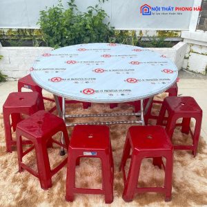 Thanh Lý Bộ Bàn Ăn Ghế Đôn Nhựa Cao Bàn Inox Tồn Kho Giá Tốt 2 Thanh Lý Bộ Bàn Ăn Ghế Đôn Nhựa Cao Bàn Inox Tồn Kho Giá Tốt 5