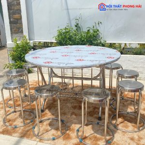 Thanh Lý Bộ Bàn Ăn Inox Tồn Kho Giá Tốt 2 Thanh Lý Bộ Bàn Ăn Inox Tồn Kho Giá Tốt 5
