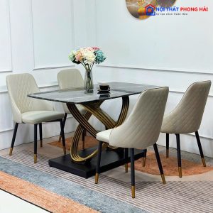 Thanh Lý Bộ Bàn Ăn 4 Ghế Mặt Đá Cẩm Thạch Giá Rẻ 2 Thanh Lý Bộ Bàn Ăn 4 Ghế Mặt Đá Cẩm Thạch Giá Rẻ 6