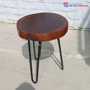 Thanh Lý Bộ Bàn Ghế Cafe Chân Sắt Gỗ Me Tồn Kho Giá Tốt 7