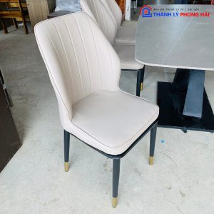 Thanh Lý Bộ Bàn Ăn 6 Ghế Bọc Da Trắng Sang Trọng Tồn Kho Giá Rẻ 2 Thanh Lý Bộ Bàn Ăn 6 Ghế Bọc Da Trắng Sang Trọng Tồn Kho Giá Rẻ 5
