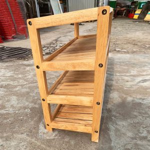 Thanh Lý Kệ Giày Gỗ 4 Tầng Nâu Đỏ Tồn Kho Giá Tốt
