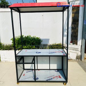Thanh Lý Quầy Alu Đỏ Đen 1M2 Tồn Kho Giá Tốt 5