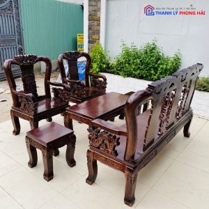 Bộ Salon Gỗ Chạm Rồng Tay 8 Mới 99% 2 Bộ Salon Gỗ Chạm Rồng Tay 8 Mới 99% 5