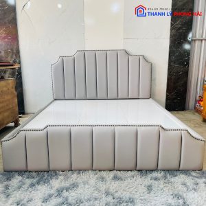 Thanh Lý Giường Bọc Da Simili Xám 1M8 Tồn Kho Giá Tốt 2 Thanh Lý Giường Bọc Da Simili Xám 1M8 Tồn Kho Giá Tốt 5