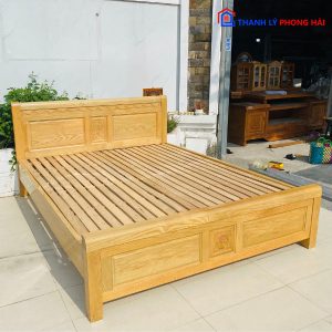 Thanh Lý Giường Gỗ Tự Nhiên 1M6 Cũ Giá Tốt 5
