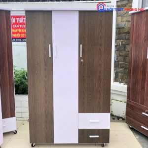 Thanh Lý Tủ Quần Áo Nhựa Đài Loan 3 Cánh 2 Hộc Tồn Kho (Nhiều Màu) 14