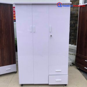 Thanh Lý Tủ Quần Áo Nhựa Đài Loan 3 Cánh 2 Hộc Tồn Kho (Nhiều Màu) 12