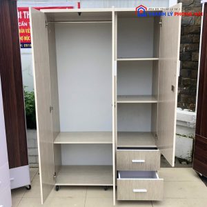 Thanh Lý Tủ Quần Áo Nhựa Đài Loan 3 Cánh 2 Hộc Tồn Kho (Nhiều Màu) 17
