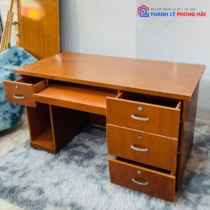Thanh Lý Bàn Giám Đốc Gỗ 1M4 3 Hộc Có Kệ Bàn Phím Cũ Giá Tốt 2 Thanh Lý Bàn Giám Đốc Gỗ 1M4 3 Hộc Có Kệ Bàn Phím Cũ Giá Tốt 6