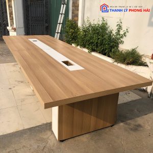 Thanh Lý Bàn Họp Gỗ MDF 3M6 Cũ Giá Tốt 2 Thanh Lý Bàn Họp Gỗ MDF 3M6 Cũ Giá Tốt 5