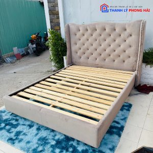 Thanh Lý Giường Bọc Nệm Vải Nhung 1M6 Cũ Giá Tốt 2 Thanh Lý Giường Bọc Nệm Vải Nhung 1M6 Cũ Giá Tốt 5