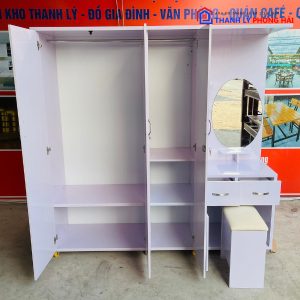 Thanh Lý Tủ Quần Áo Nhựa 3 Cánh Kèm Bàn Trang Điểm Tồn Kho Giá Tốt (Nhiều Mẫu) 4 Thanh Lý Tủ Quần Áo Nhựa 3 Cánh Kèm Bàn Trang Điểm Tồn Kho Giá Tốt (Nhiều Mẫu) 9