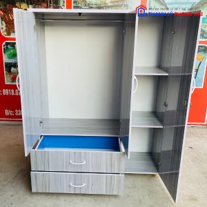 Thanh Lý Tủ Quần Áo Nhựa 3 Cánh 2 Hộc 1M2 Tồn Kho Giá Tốt 2 Thanh Lý Tủ Quần Áo Nhựa 3 Cánh 2 Hộc 1M2 Tồn Kho Giá Tốt 5