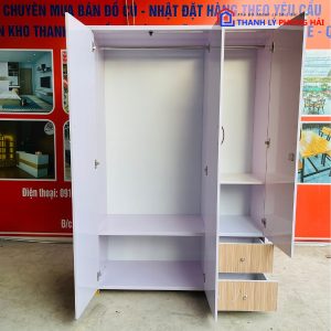Thanh Lý Tủ Quần Áo Nhựa 3 Cánh 2 Hộc Tồn Kho Giá Tốt (Nhiều Mẫu) 13