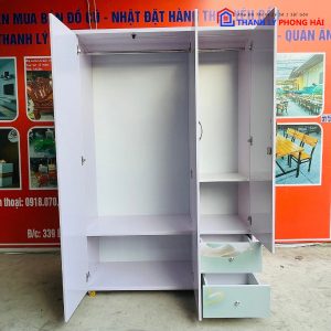 Thanh Lý Tủ Quần Áo Nhựa 3 Cánh 2 Hộc Tồn Kho Giá Tốt (Nhiều Mẫu) 15