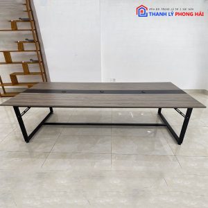 Thanh Lý Bàn Họp Chân Sắt 2M4 Cũ Giá Tốt 2 Thanh Lý Bàn Họp Chân Sắt 2M4 Cũ Giá Tốt 5