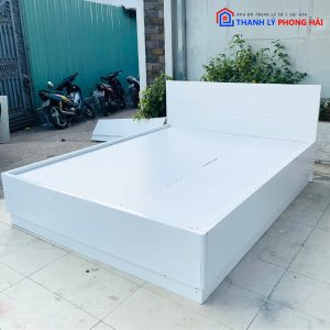 Thanh Lý Giường Gỗ MDF Trắng 1M8 Cũ Giá Tốt 5