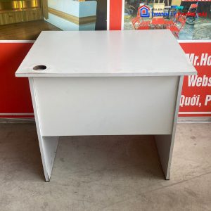 Thanh Lý Bàn Làm Việc Gỗ Công Nghiệp 1 Ngăn Trắng Cũ Giá Rẻ 5