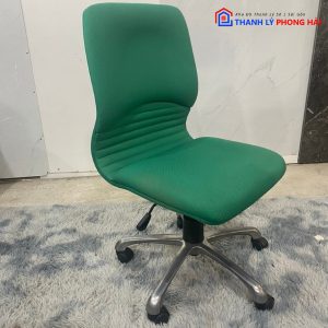Thanh Lý Ghế Xoay Chân Inox Vải Nỉ Xanh Lá Cũ Giá Tốt 2 Thanh Lý Ghế Xoay Chân Inox Vải Nỉ Xanh Lá Cũ Giá Tốt 5