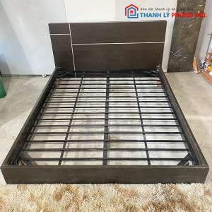 Giường Gỗ Công Nghiệp 1M6 Dát Sắt Cũ Giá Rẻ 5