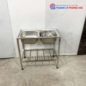 Thanh Lý Bồn Rửa Chén Inox 2 Hộc 2 Thanh Lý Bồn Rửa Chén Inox 2 Hộc 5