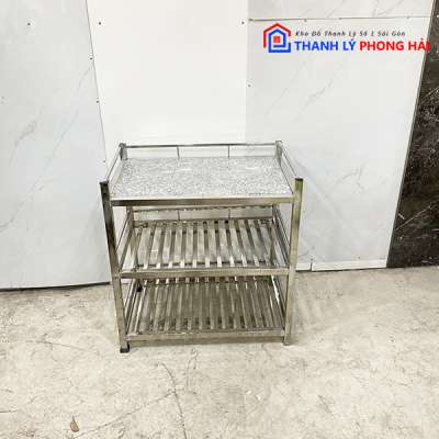 Thanh Lý Kệ Inox 3 Tầng Mặt Đá   Thanh-ly-ke-inox-7-400x400 Thanh Lý Kệ Inox 3 Tầng Mặt Đá
