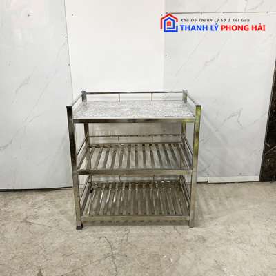 Thanh Lý Kệ Inox 3 Tầng Mặt Đá   Thanh-ly-ke-inox-8-400x400 Thanh Lý Kệ Inox 3 Tầng Mặt Đá