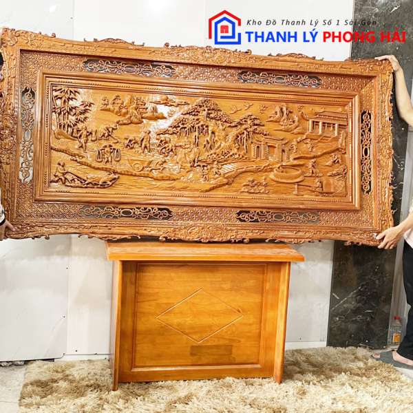 Thanh Lý Tranh Gỗ Tự Nhiên Đồng Quê 5