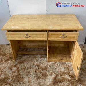 Thanh Lý Bàn Làm Việc Gỗ Cao Su 1M2 Mới 99% 5