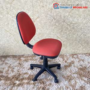Ghế Xoay Văn Phòng Nệm Vải Đỏ Cũ 2 Ghế Xoay Văn Phòng Nệm Vải Đỏ Cũ 5