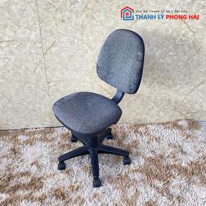 Ghế Xoay Văn Phòng Nệm Vải Xám Cũ 2 Ghế Xoay Văn Phòng Nệm Vải Xám Cũ 6