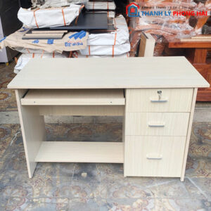 Bàn Làm Việc Gỗ 1M2 3 Hộc Kéo Mới 99% (nhiều màu) 9