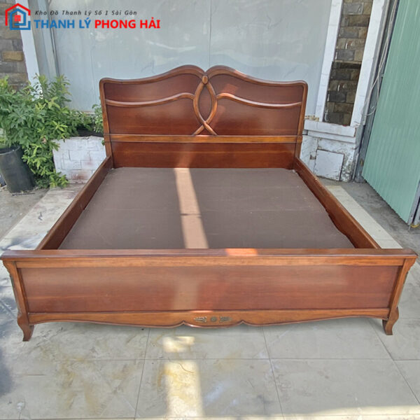 Giường Gỗ Tự Nhiên Cũ 1M9x2M1 Giá Rẻ 3