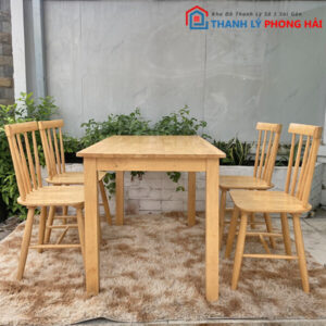 Bộ Bàn Ăn 4 Ghế Cũ Đẹp Giá Rẻ 2 Bộ Bàn Ăn 4 Ghế Cũ Đẹp Giá Rẻ 9