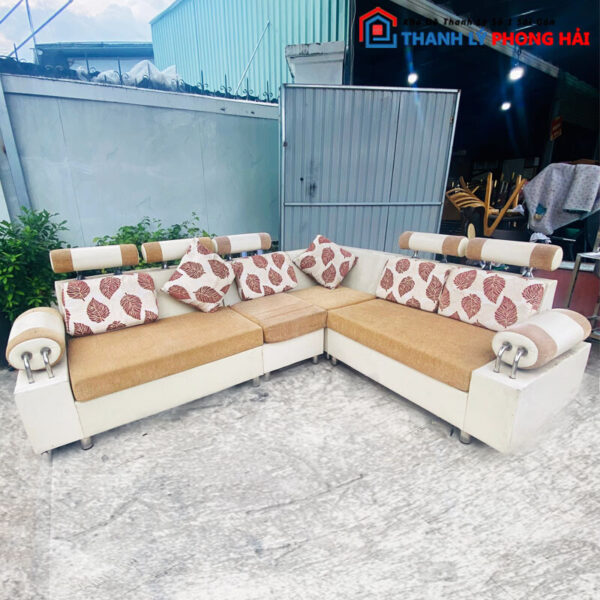 Bộ Sofa Kiểu Góc Chữ L Cũ Đẹp 4