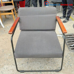 Bộ Sofa Cafe Cũ Khung Sắt Lót Nệm 3