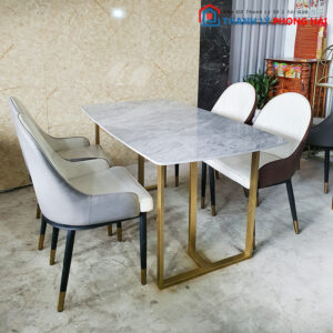 Bộ Bàn Ăn Mặt Đá 4 Ghế Mới 99% 1 Bộ Bàn Ăn Mặt Đá 4 Ghế Mới 99% 3