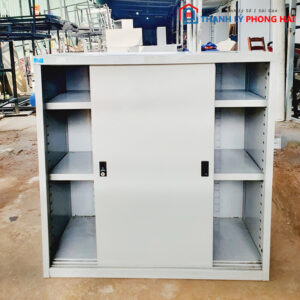 Tủ Sắt Cửa Lùa 2 Cánh Cũ Đẹp 90% 1 Tủ Sắt Cửa Lùa 2 Cánh Cũ Đẹp 90% 4