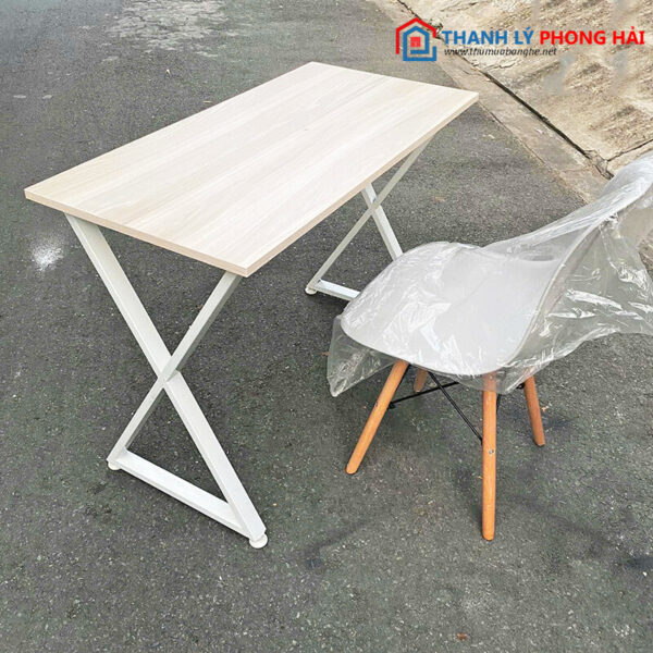 Bộ Bàn Làm Việc Ghế Eames Trắng Đẹp Mới 99% 3