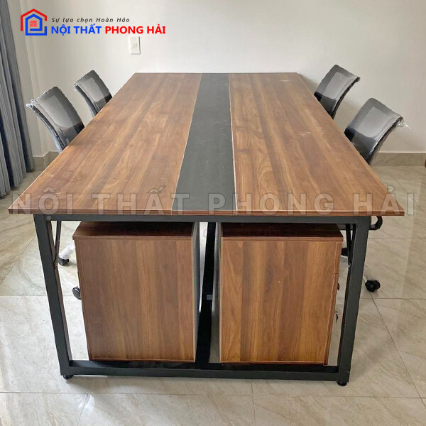 ban-ghe-phong-hop-4-noithatphonghai Thanh Lý Bàn Họp 2m4 Kiểu Hiện Đại Mới 99%  