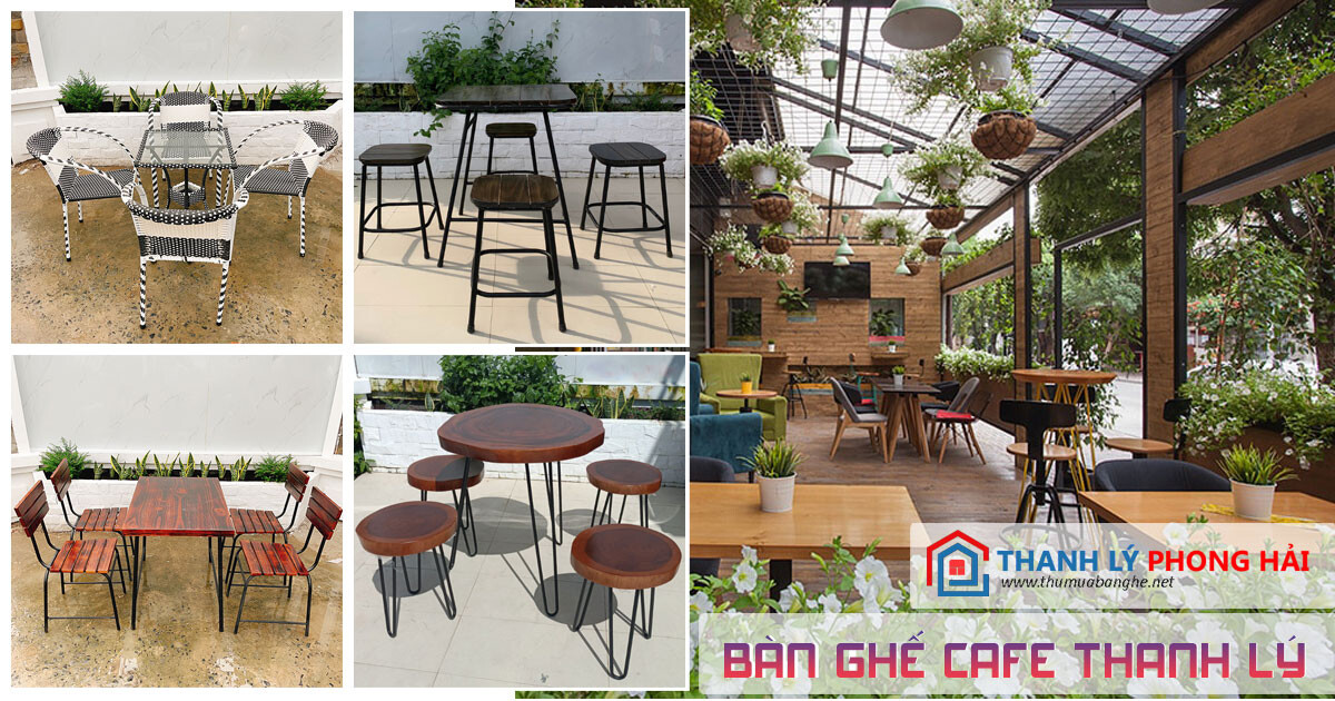 Bàn ghế quán cafe thanh lý