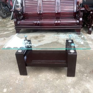 Bàn Sofa Chữ H Mặt Kính Hiện Đại Mới 99%