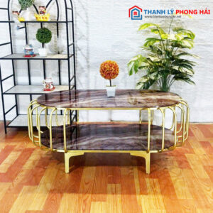 Bàn Sofa Oval 2 Tầng Cao Cấp Mới 99% 9