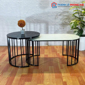 Bàn Sofa Đôi Oval Hiện Đại Mới 99% (Nhiều Màu) 8