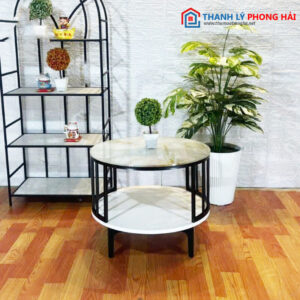 Thanh Lý Bàn Trà 2 Tầng Mặt Tròn Mới 99% (nhiều màu) 9
