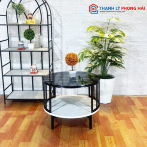 Thanh Lý Bàn Trà 2 Tầng Mặt Tròn Mới 99% (nhiều màu) 8