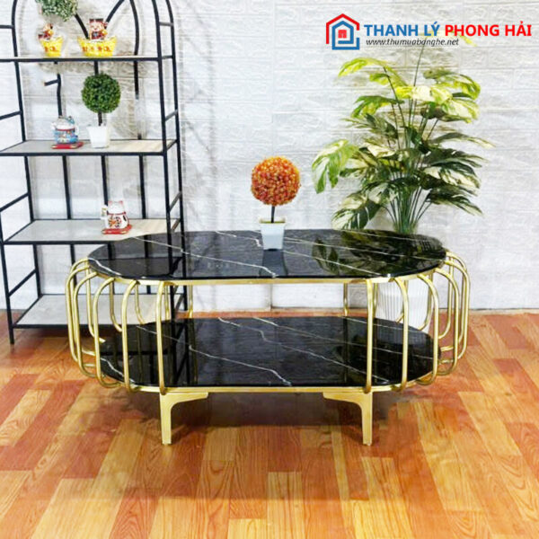 Bàn Sofa Oval 2 Tầng Cao Cấp Mới 99% 6